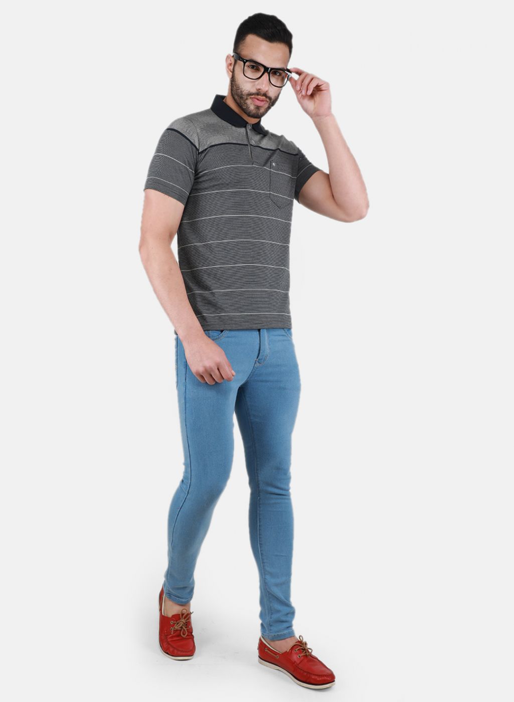 Men Dark Grey Printed T-Shirt