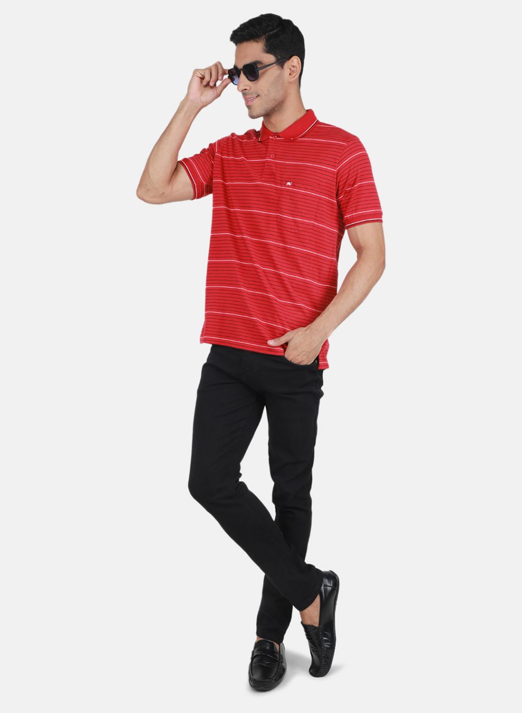 Men Red Printed T-Shirt