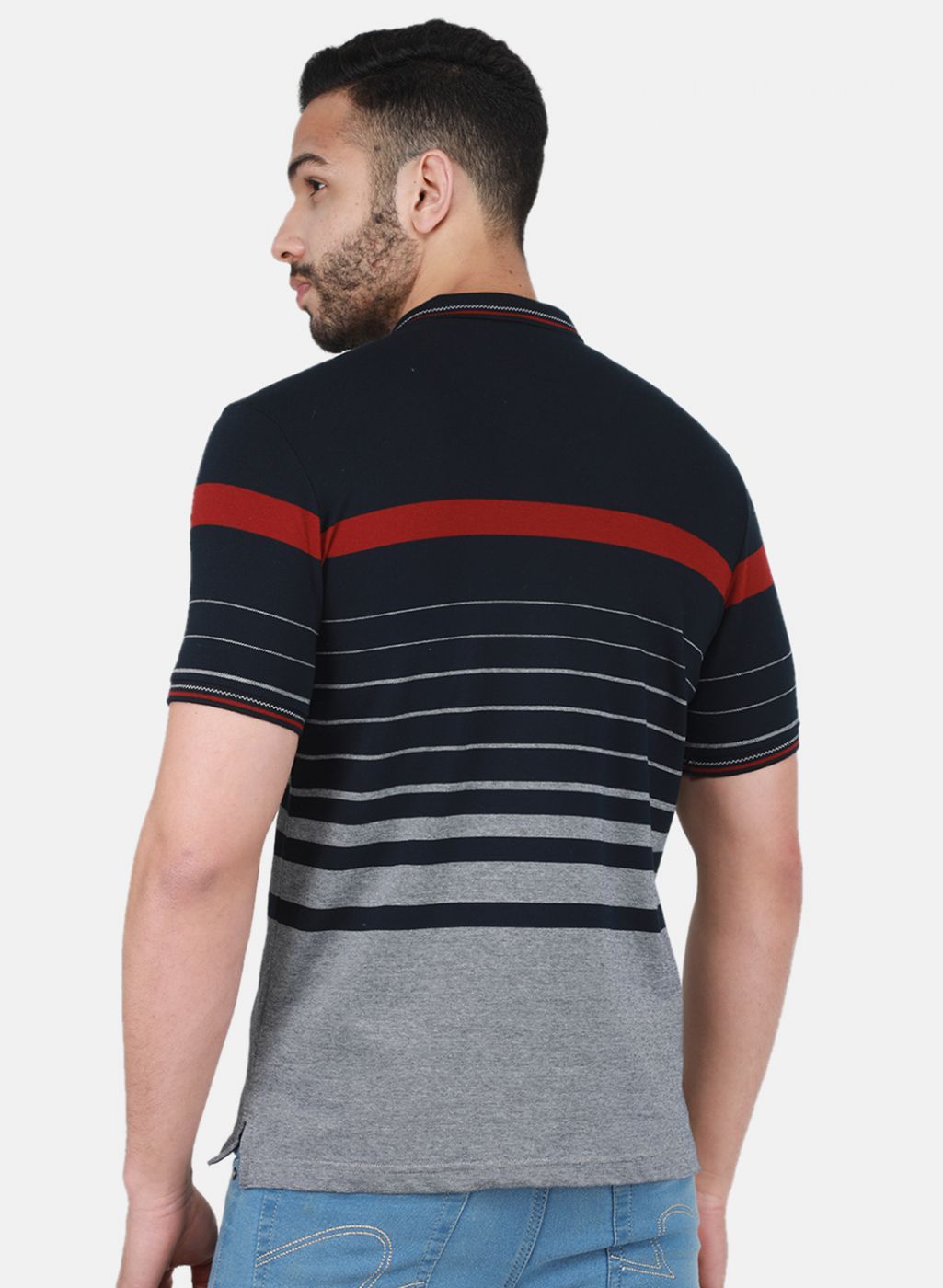 Men NAvy Blue Printed T-Shirt