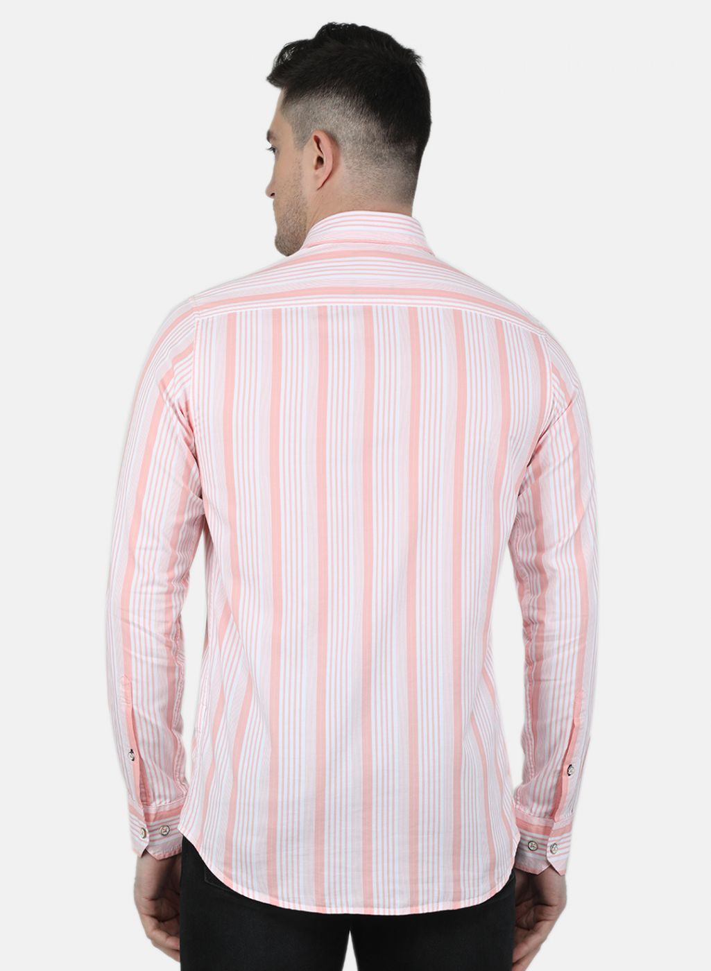Men Peach Printed Shirt