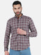 Men Red Check Shirt