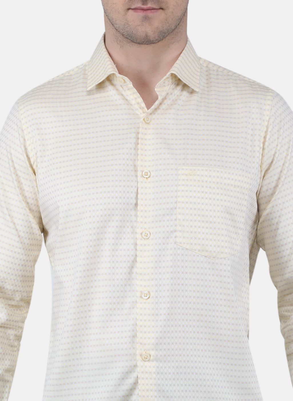 Men Yellow Printed Shirt