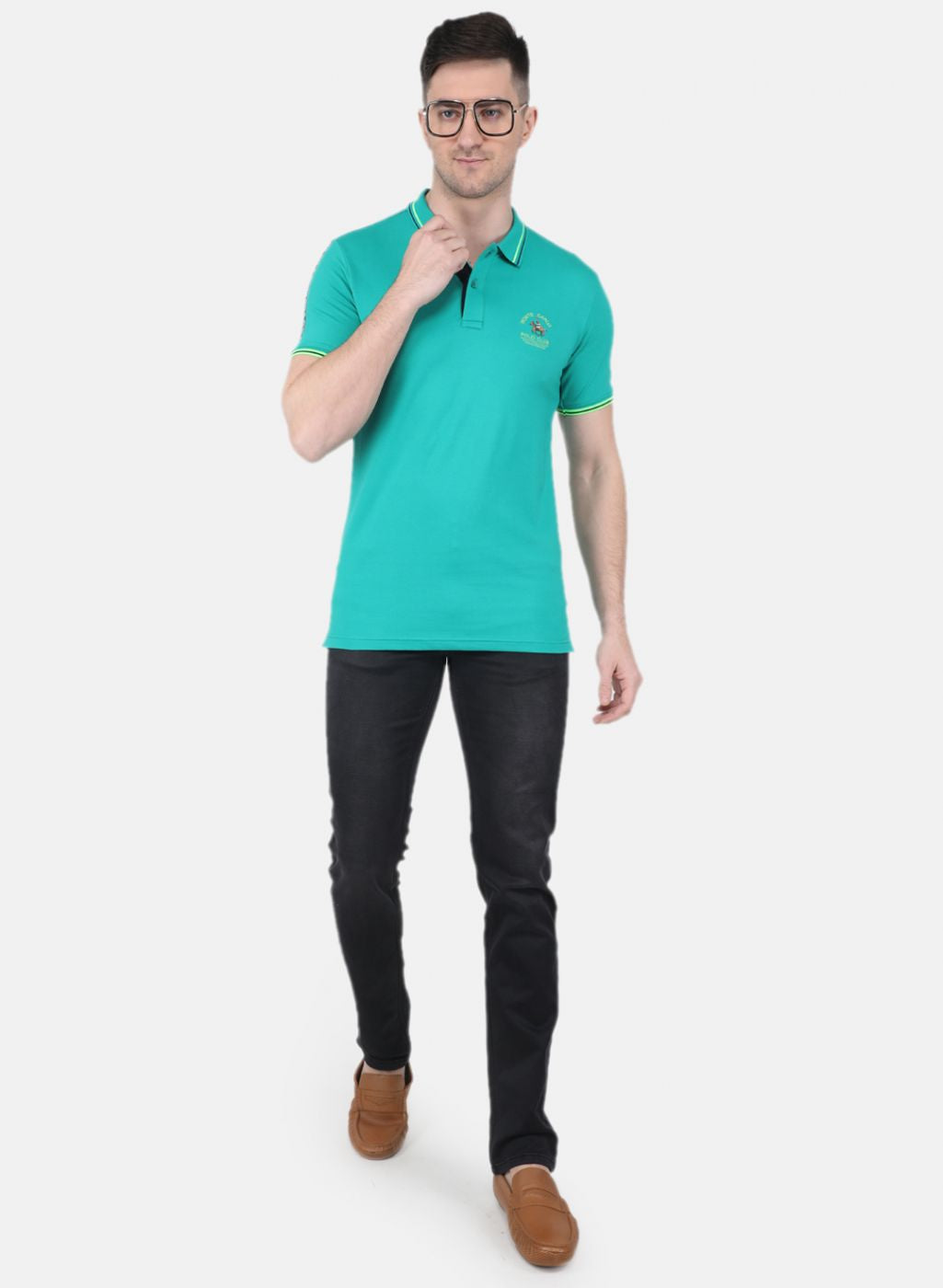Men Green Printed T-Shirt