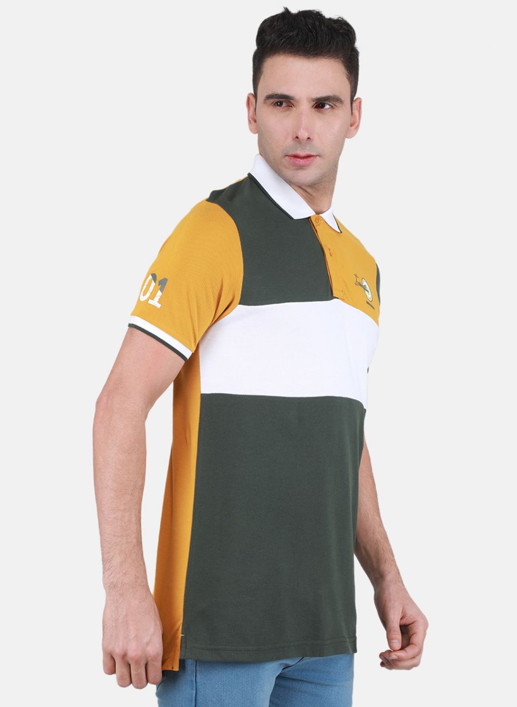 Men Olive Printed T-Shirt