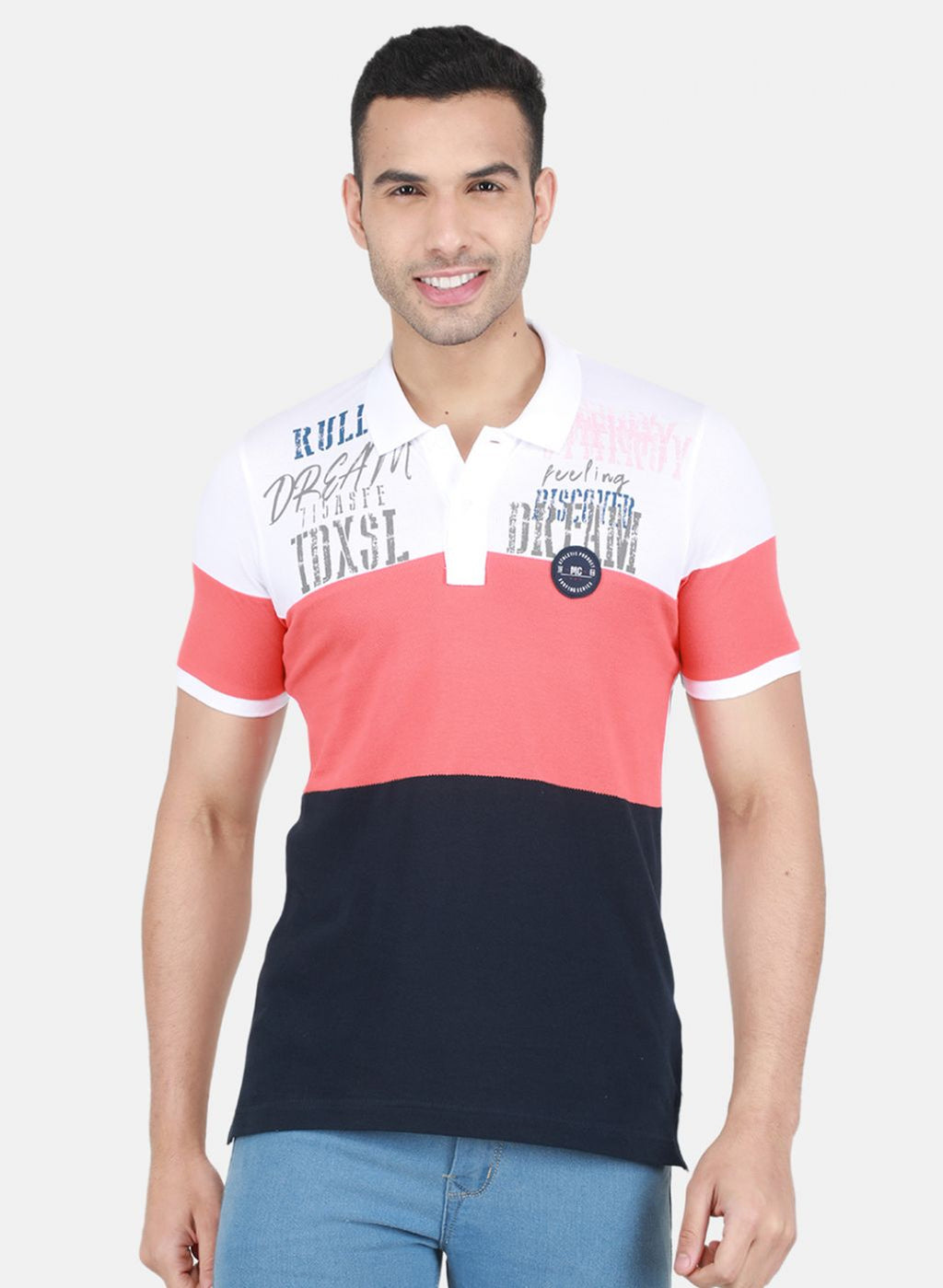 Men Red Printed T-Shirt