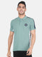 Men Sea Green Printed T-Shirt