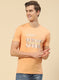 Men Orange Printed T-Shirt