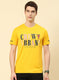Men Yellow Printed T-Shirt