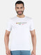 Men White Printed T-Shirt
