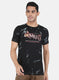 Men Black Printed T-Shirt