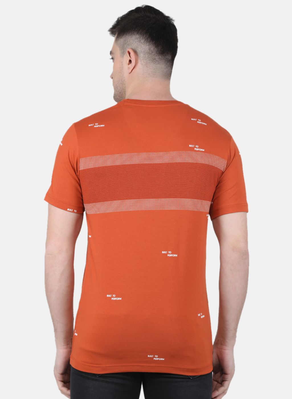Men Orange Printed T-Shirt