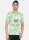 Men Green Printed T-Shirt
