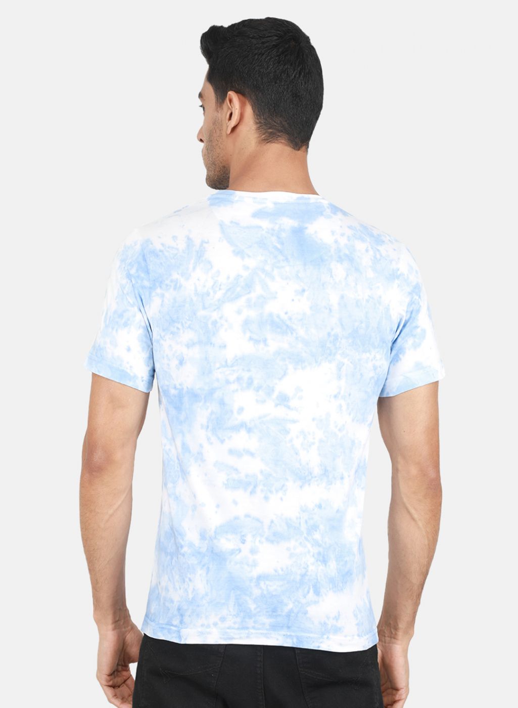 Men Blue Printed T-Shirt