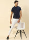 Men NAvy Blue Printed T-Shirt