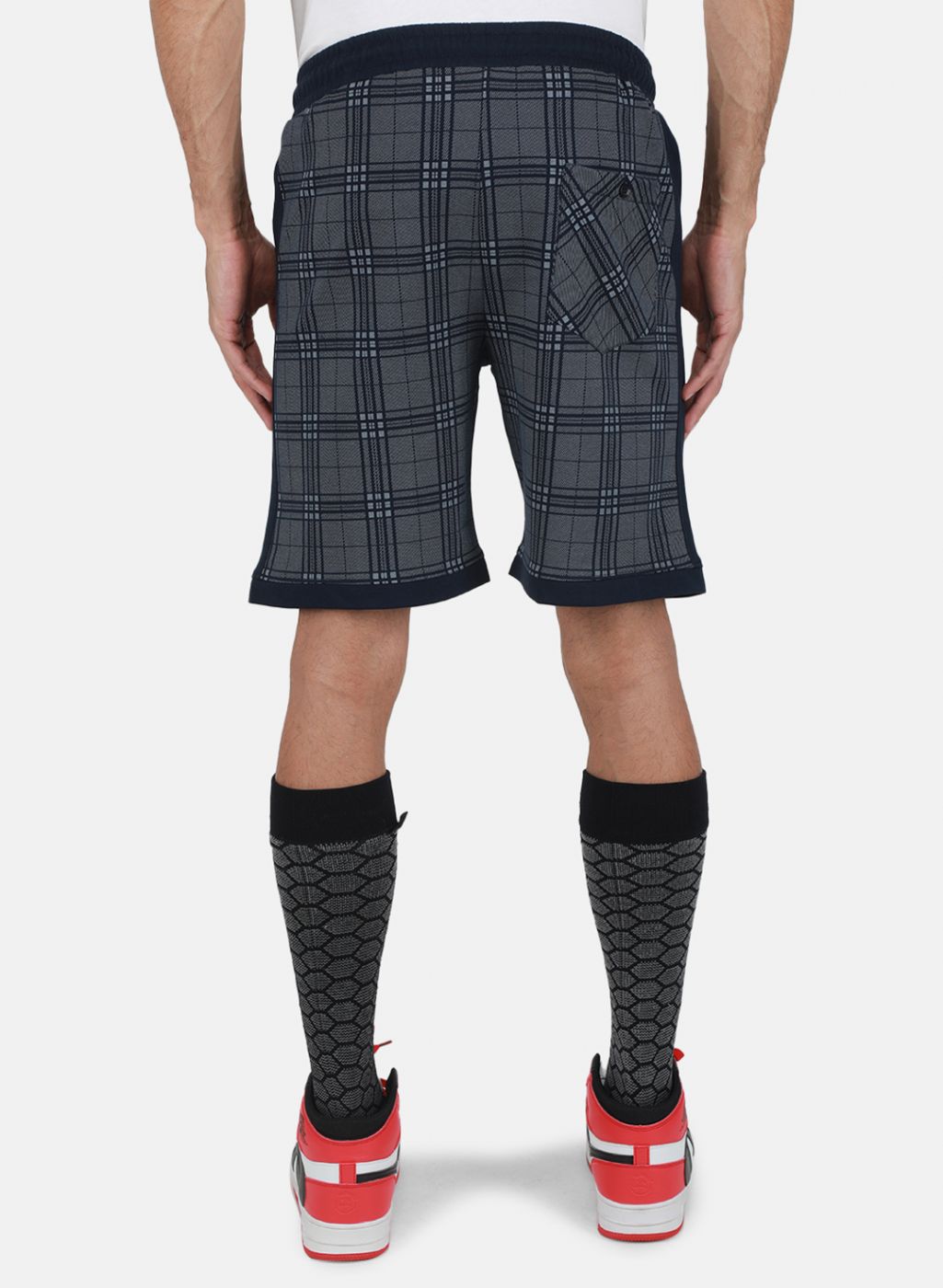 Men NAvy Blue Printed Bermuda