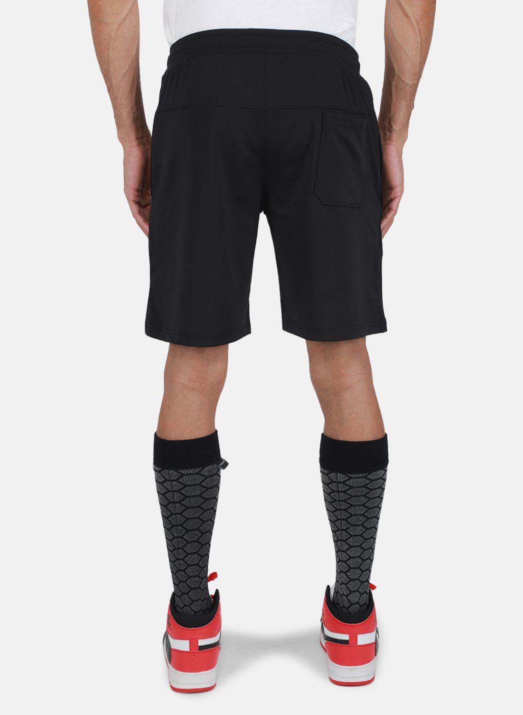 Men Black Solid Bermuda