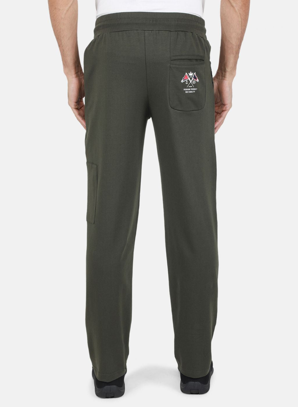 Men Olive Regular Fit Lower