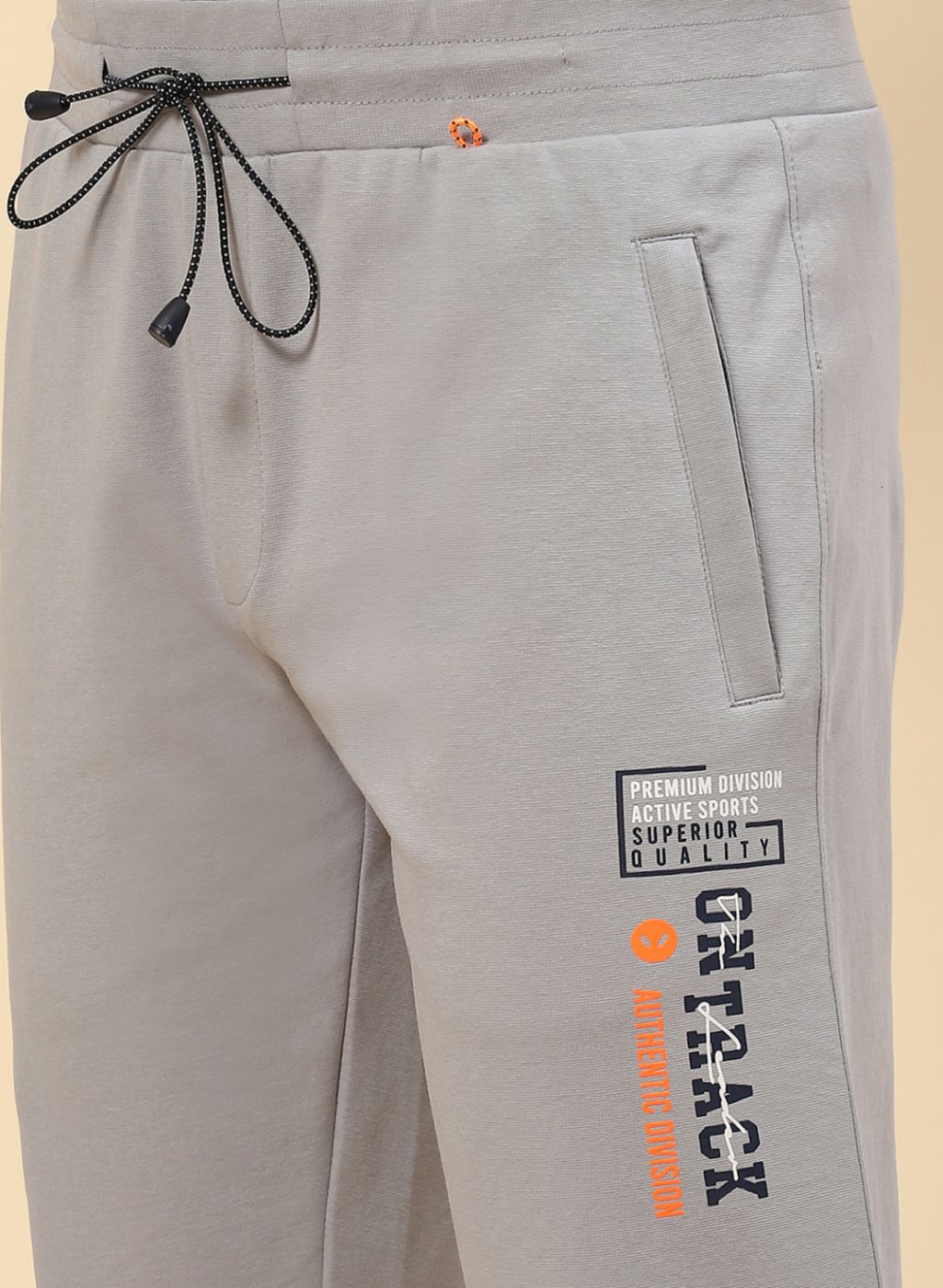 Men Grey Regular Fit Lower