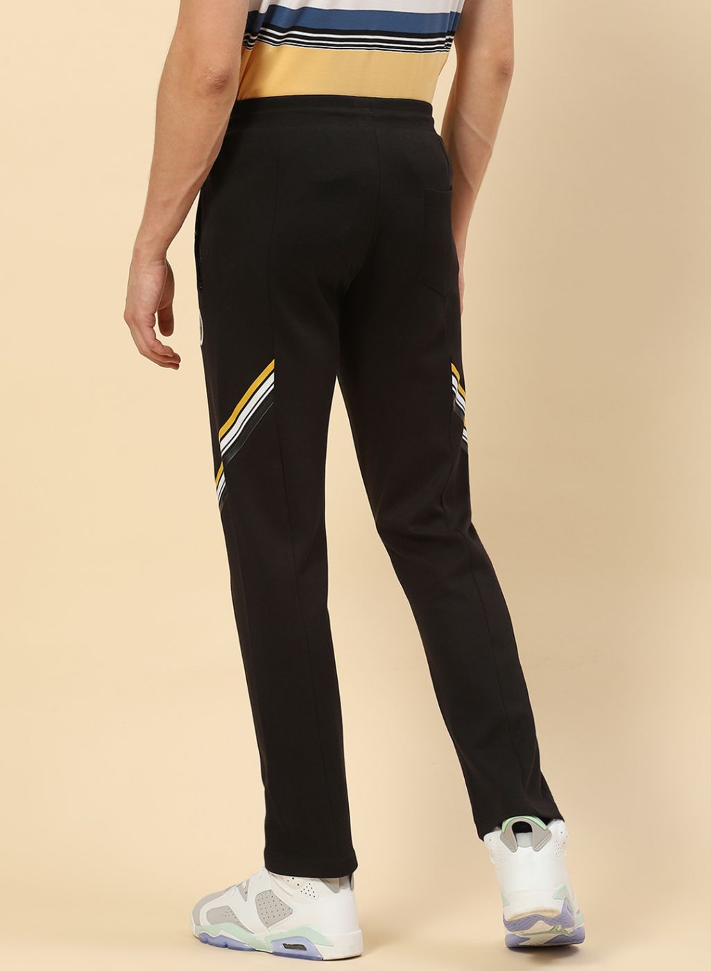 Men Black Regular Fit Lower