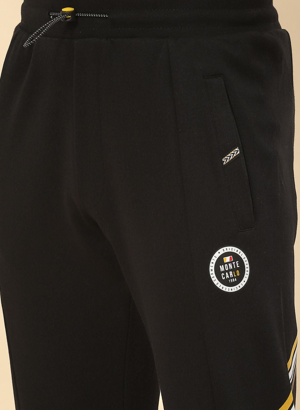 Men Black Regular Fit Lower