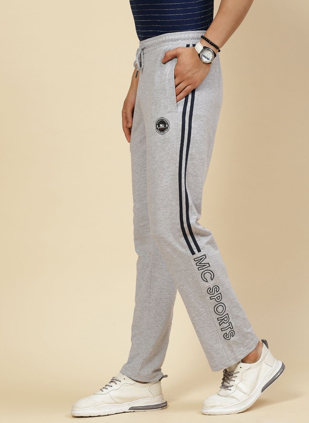 Men Grey Regular Fit Lower