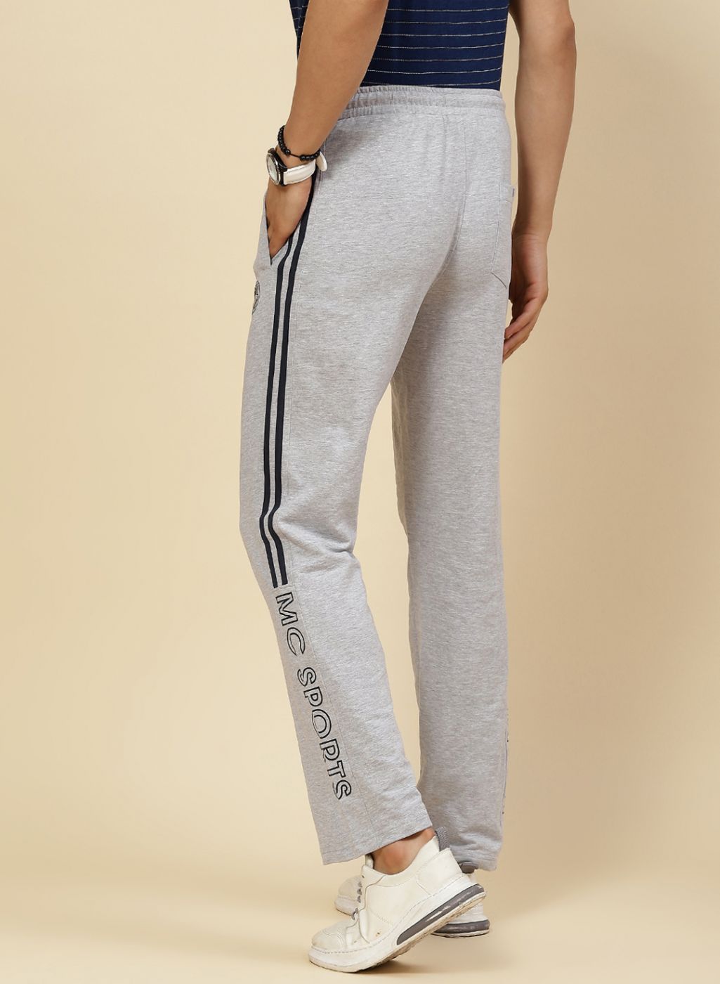 Men Grey Regular Fit Lower