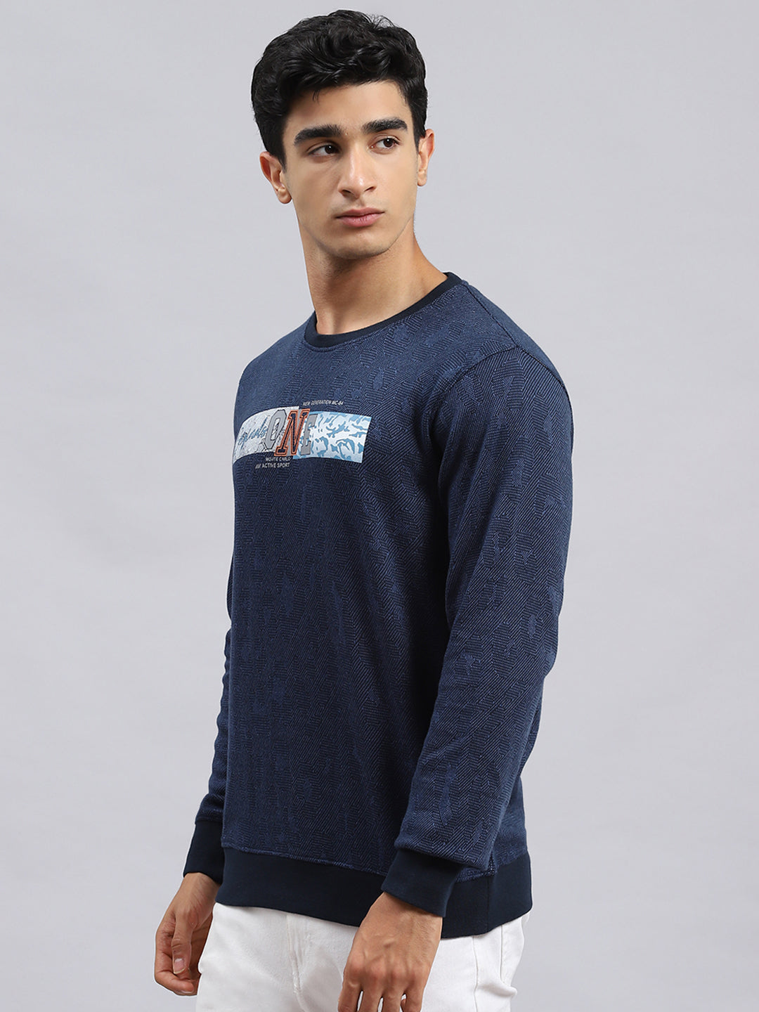 Men Blue Stripe T-Shirt