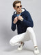 Men Denim Plain Sweatshirt