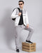 Men Grey Solid Stand Collar Full Sleeve Sweatshirt