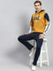 Men Mustard Plain Tracksuit
