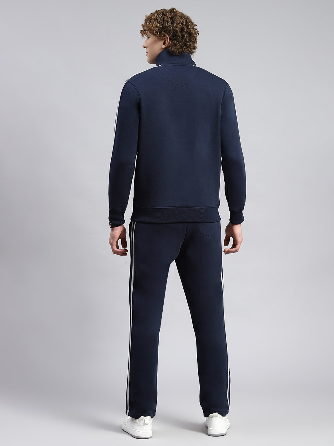 Men Blue Plain Tracksuit
