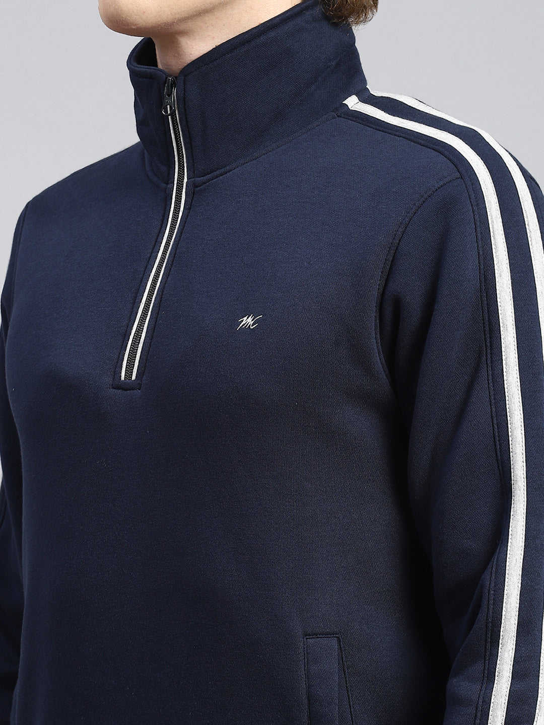Men Blue Plain Tracksuit