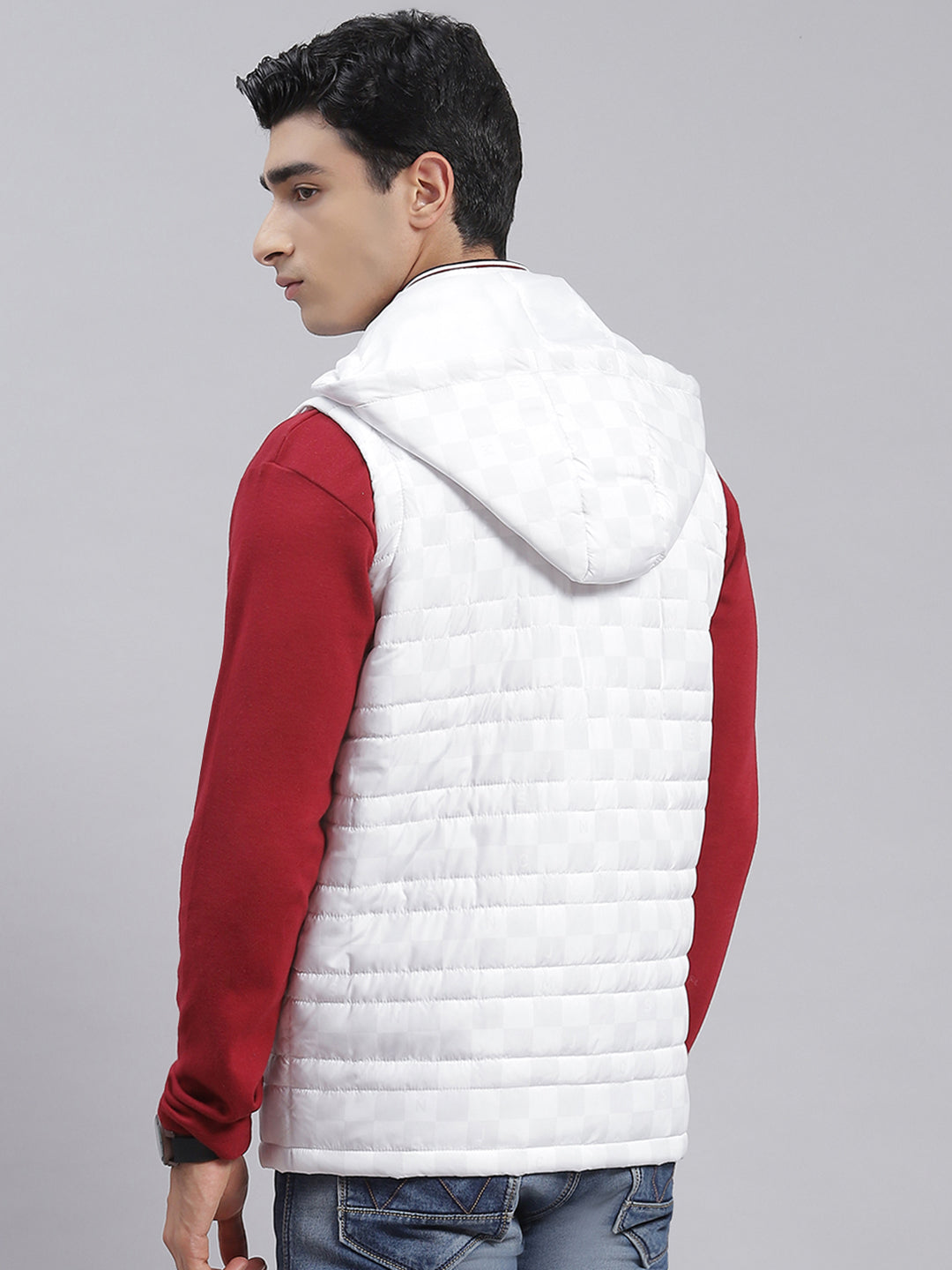 Sleeveless Jacket White Down Vest Mens Polyester Men Nylon White