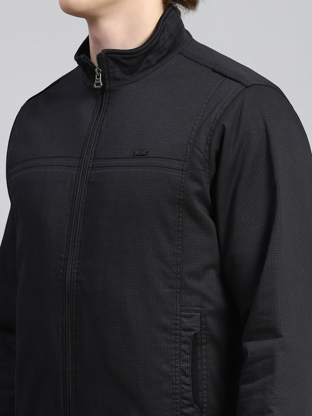 Men Black Printed Jacket