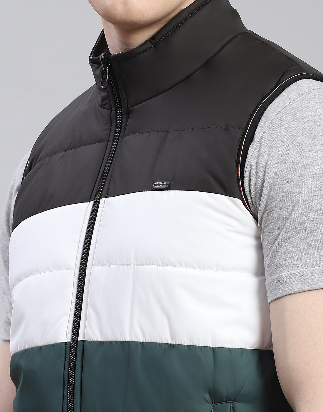 Men Black Solid Stand Collar Full Sleeve Reversible Jacket - 2 Pc set