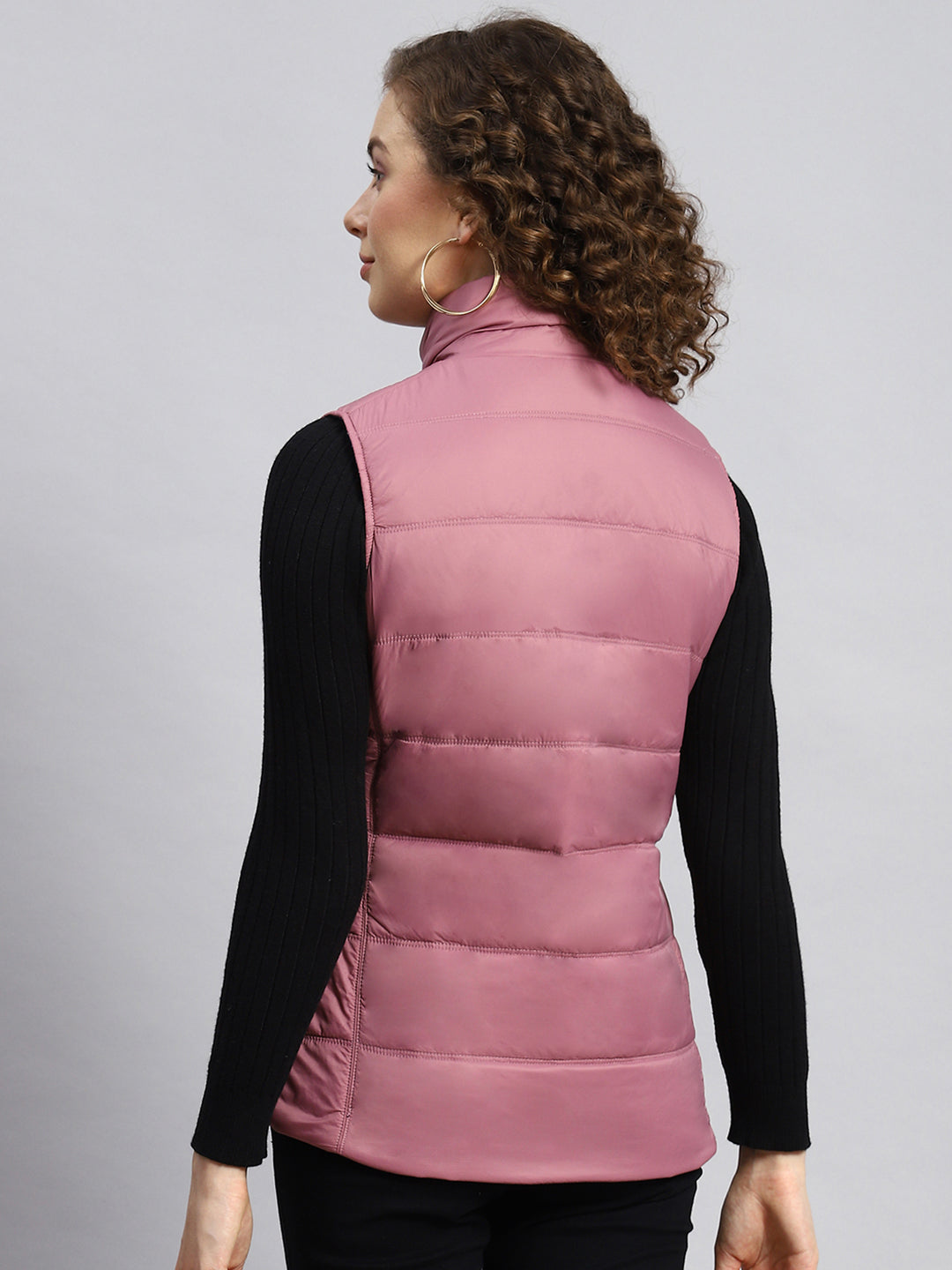 Women Pink Printed Jacket