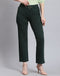 Women Green Solid Regular Fit Jegging