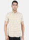 Men Yellow Check Shirt