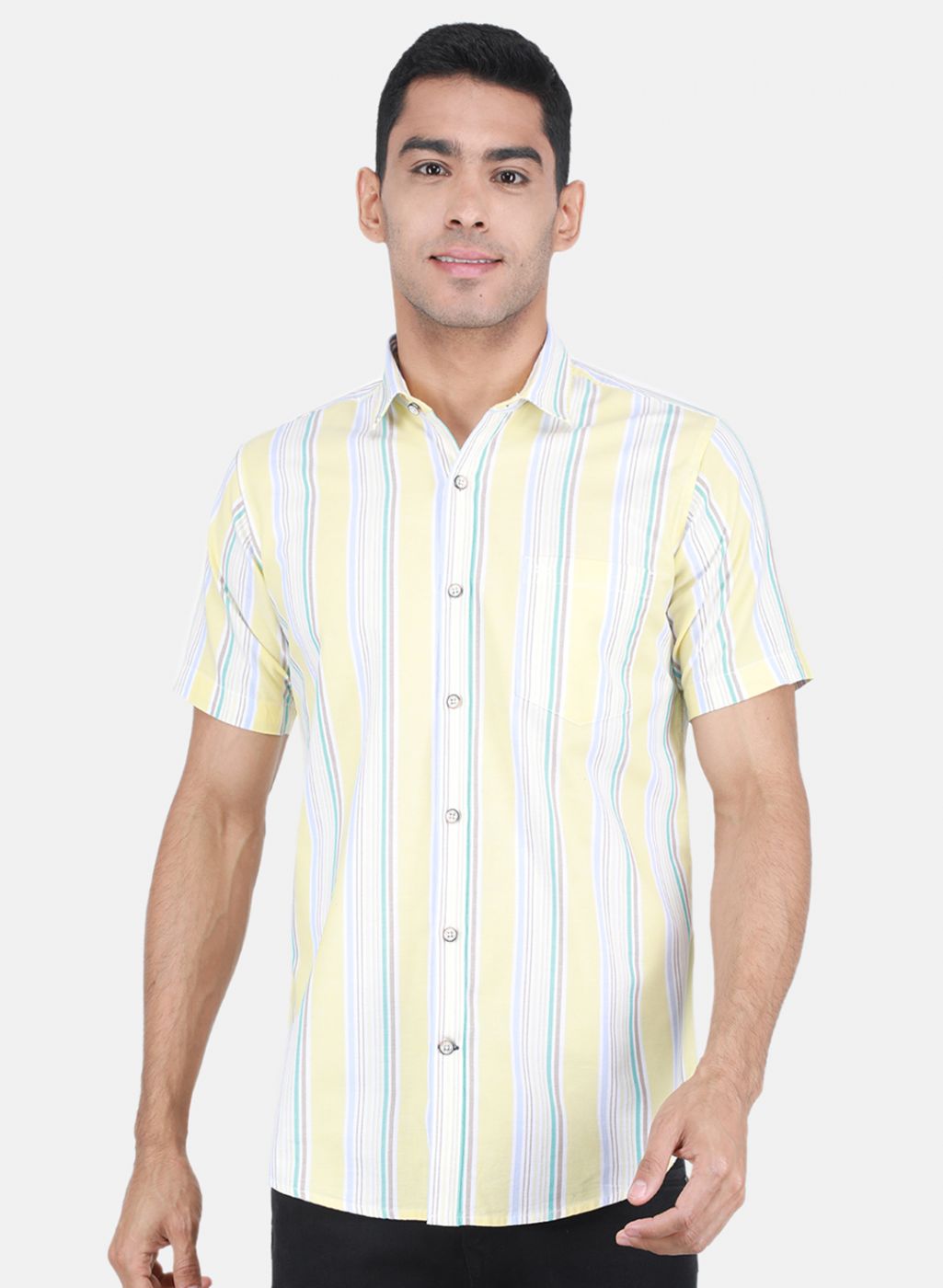 Men Yellow Printed Shirt
