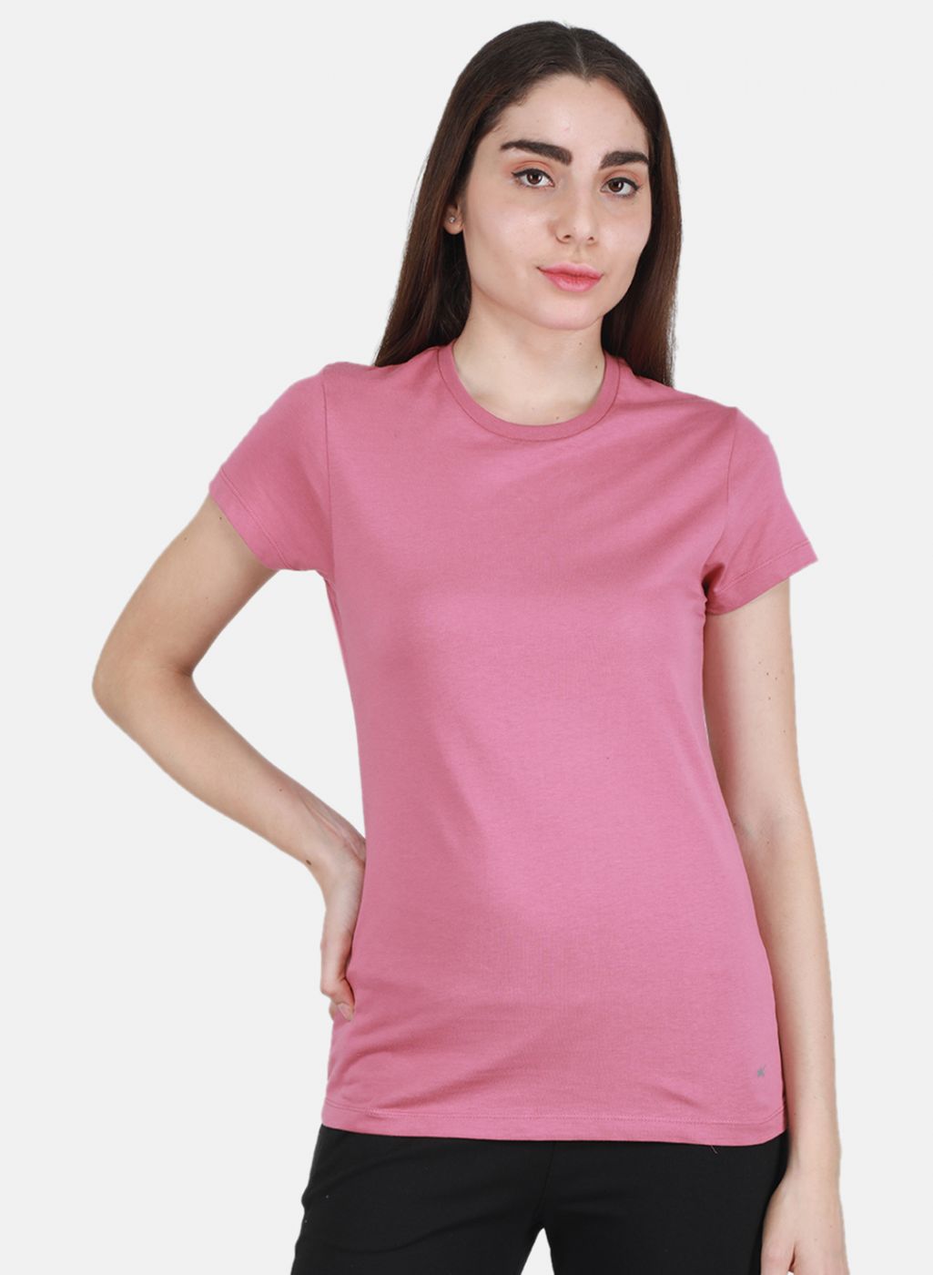 Women Off White & Pink Solid Top 2 Pc Set