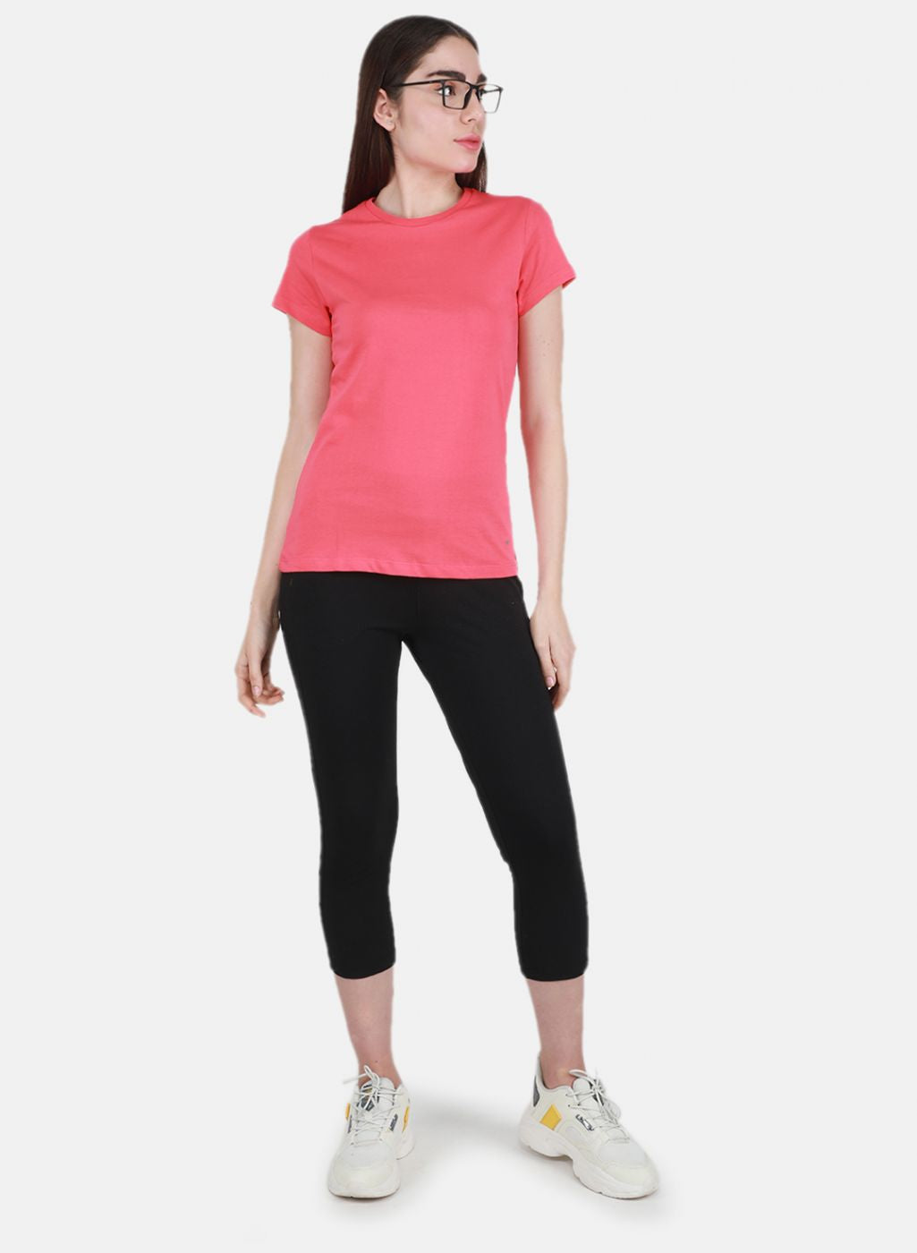 Women Aqua Blue & Pink Solid Top 2 Pc Set