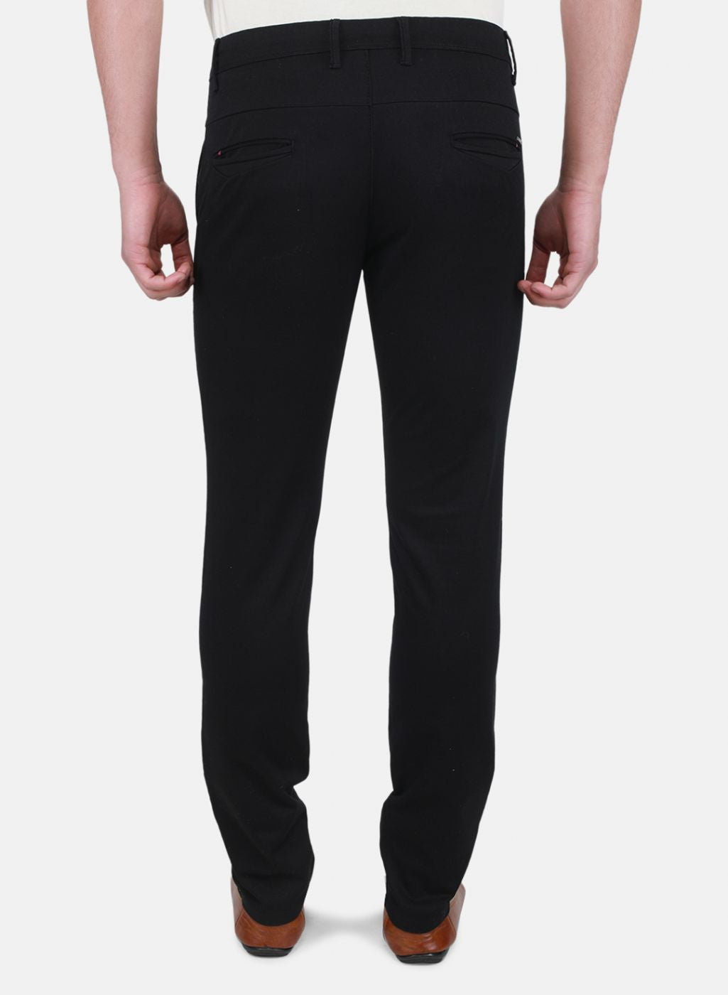 Men Black Regular Fit Trouser