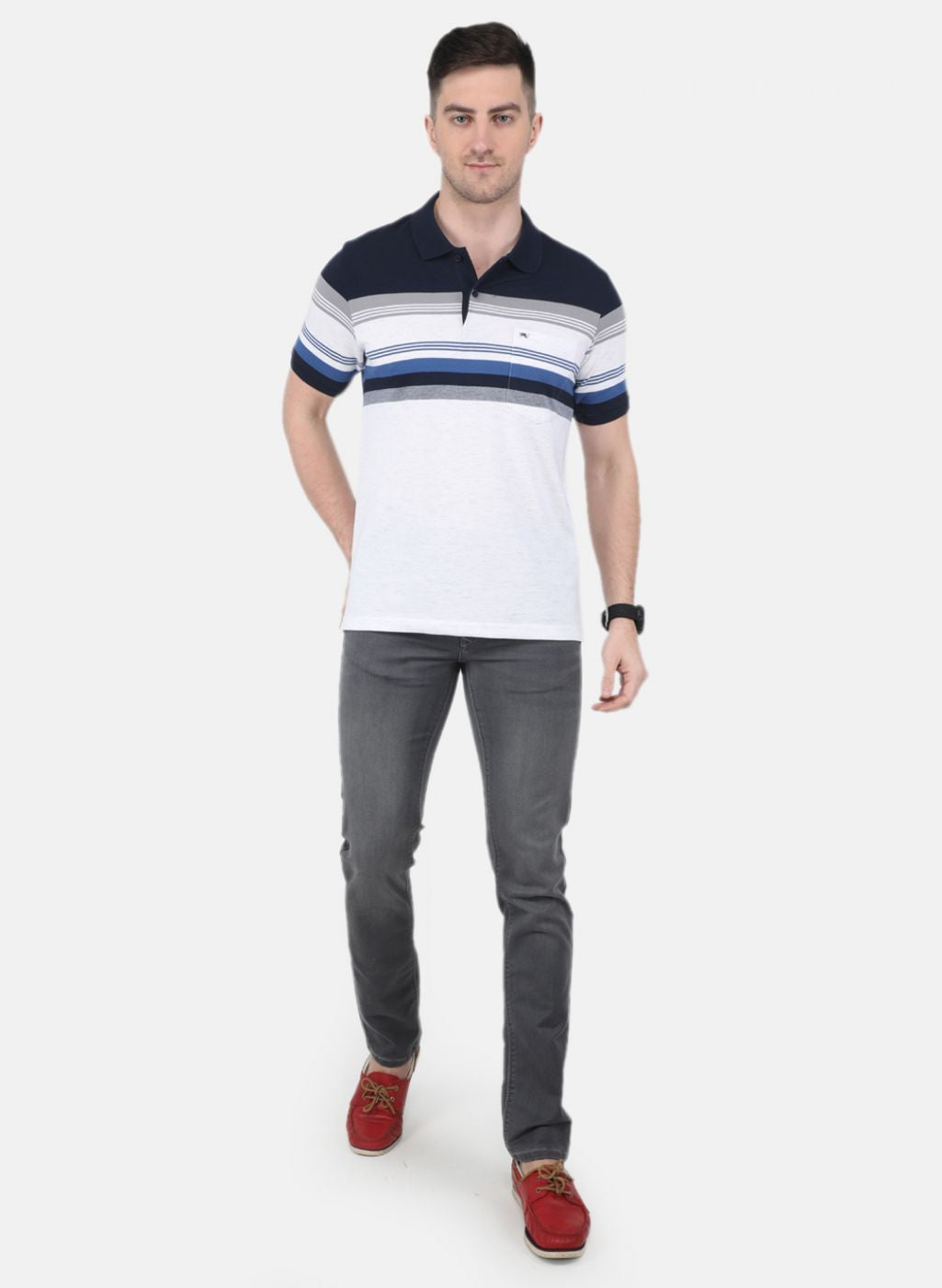 Men Grey Regular Fit Denim