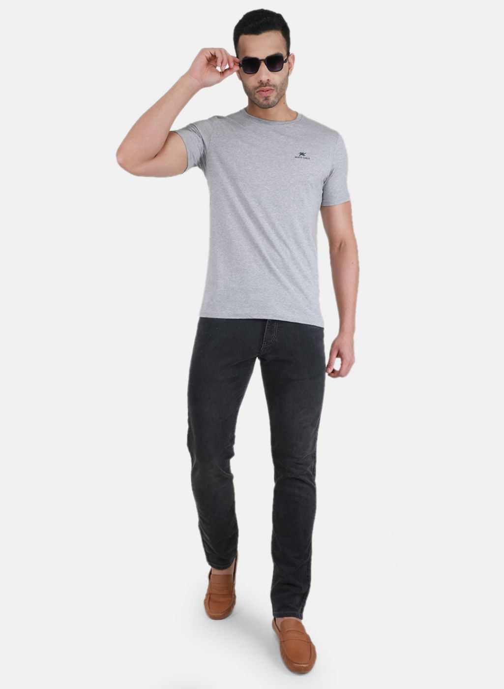 Men Grey Regular Fit Denim