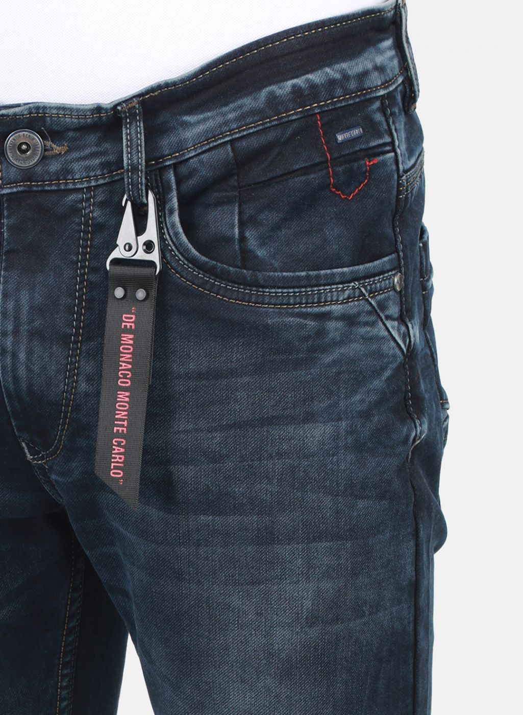 Men NAvy Blue NArrow Fit Denim