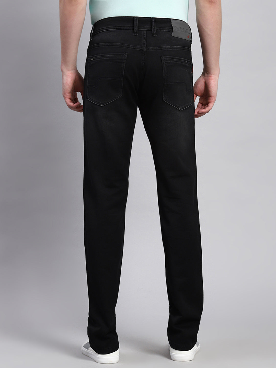 Men Black Regular Fit Denim