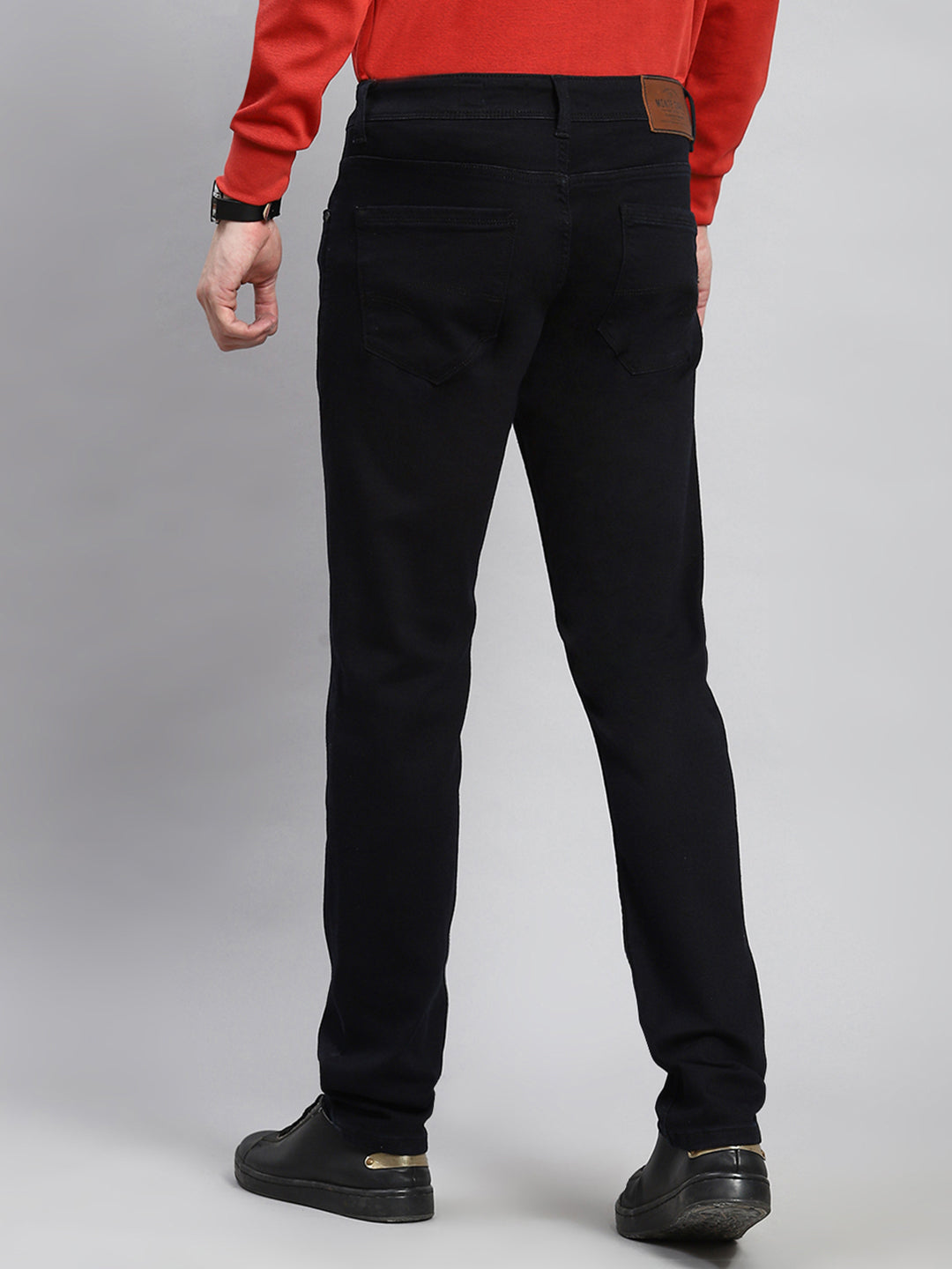 Men Black Narrow Fit Denim