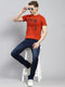 Men Navy Blue Narrow Fit Denim