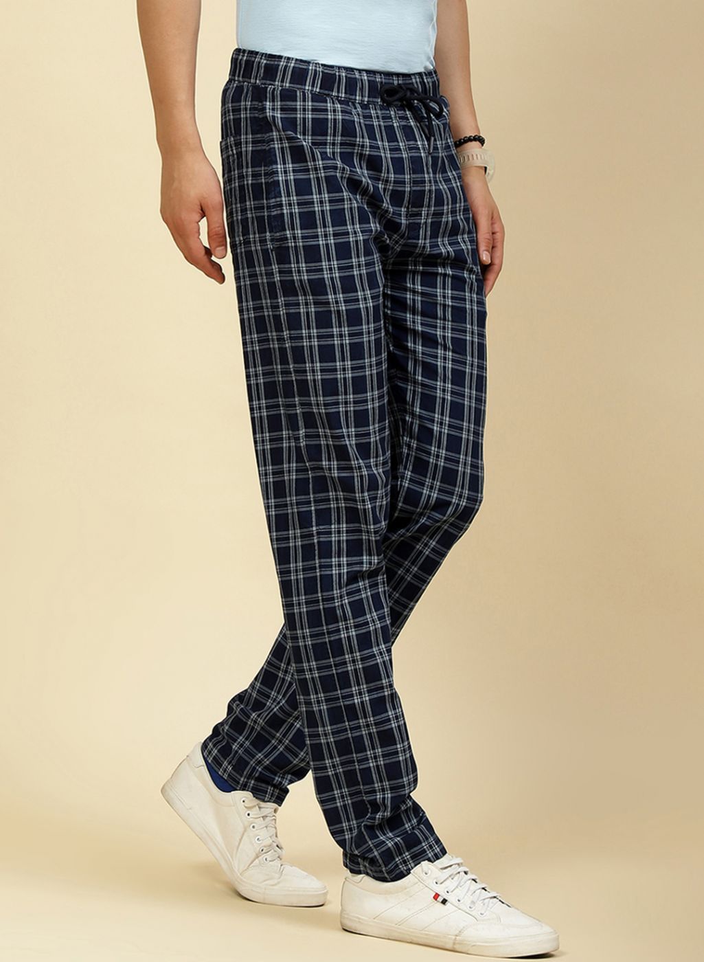Men NAvy Blue Regular Fit Lower