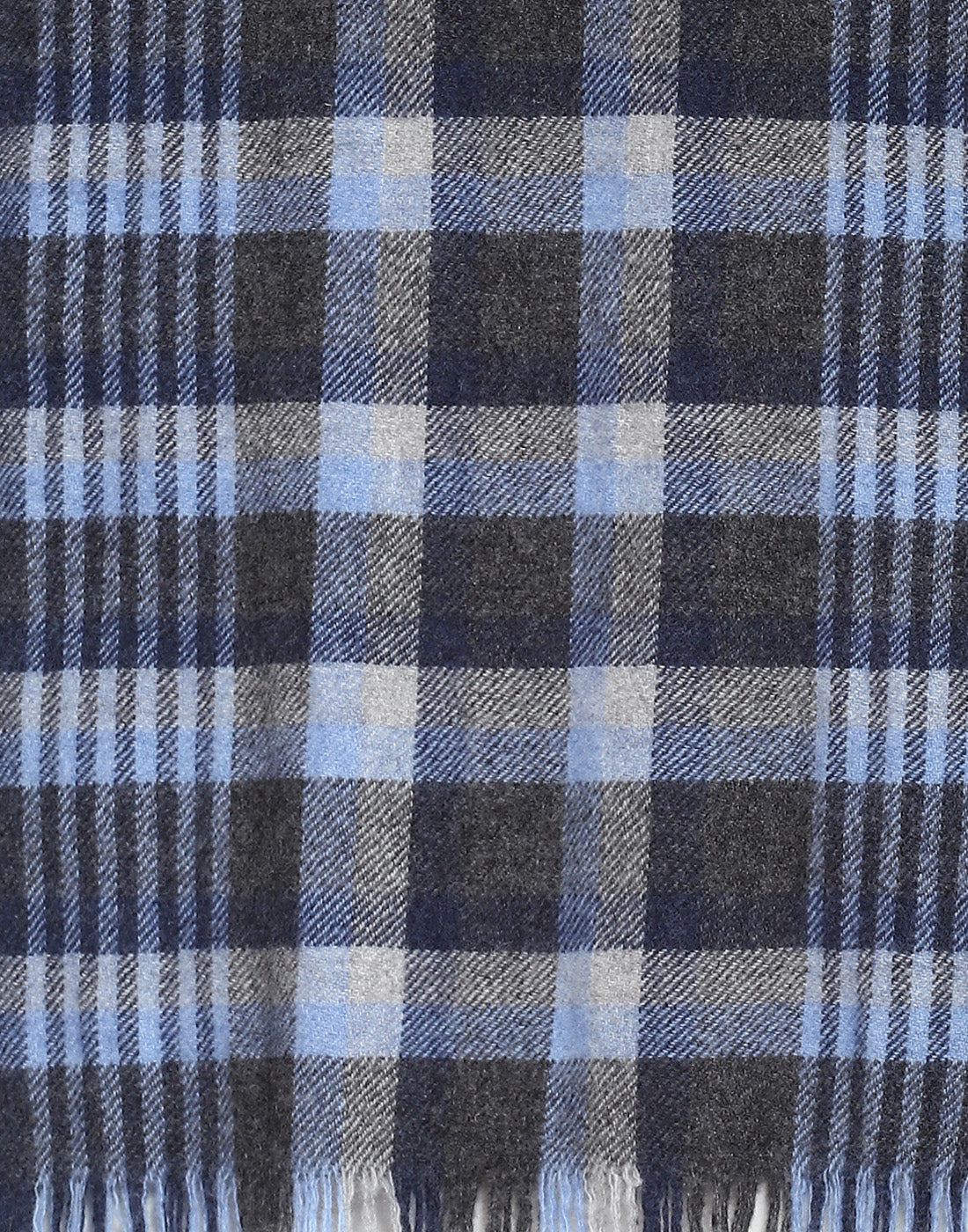Men Blue Check Muffler